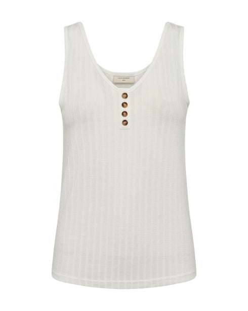 Free/Quent Solid rib vest top with buttons FQBASAC-TOP 201860